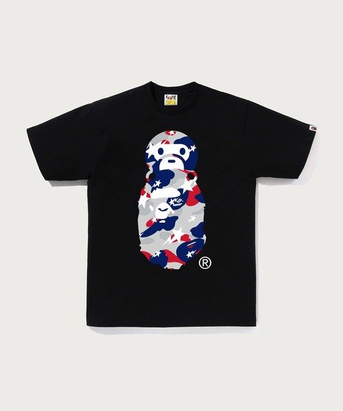 A BATHING APE スター柄 エイプヘッド Tシャツ A BATHING APE（アベイシングエイプ） tシャツ STA STRIKE CAMO MILO