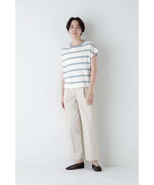 「human woman」 チノパンツ MEDIUM ベージュ レディース_画像3