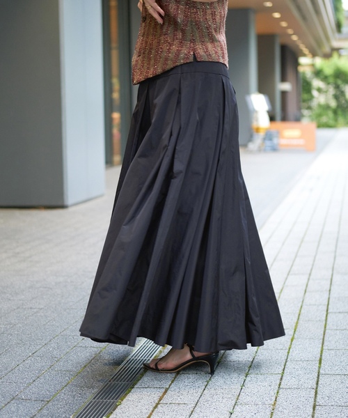 「IENA LA BOUCLE」 ロングスカート 38 ネイビー レディース_画像4