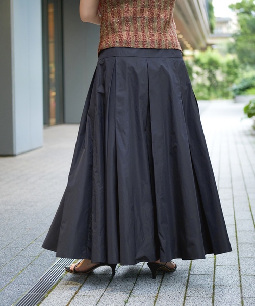 「IENA LA BOUCLE」 ロングスカート 38 ネイビー レディース_画像5