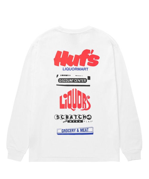 「HUF」 長袖Tシャツ X-LARGE ホワイト メンズ_画像2
