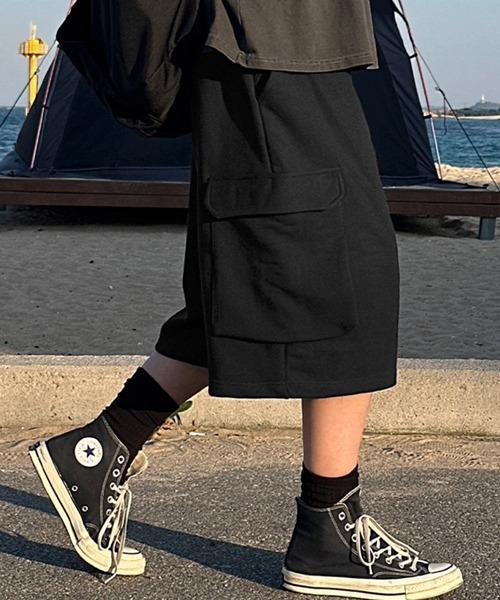 「NOWLE」 クロップドパンツ X-LARGE グレー メンズ_画像8