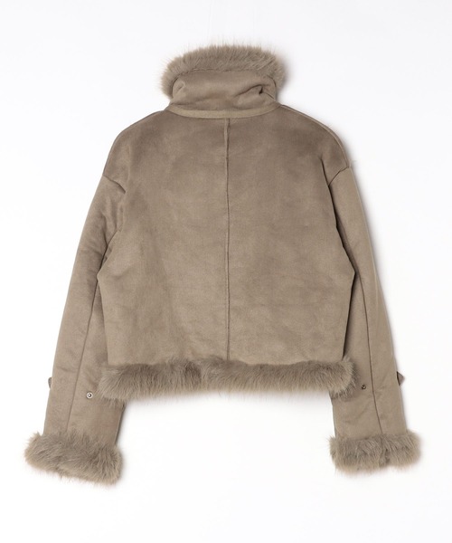 Chick ブルゾン アウター Chin Strap Faux Fur Jacket / チン