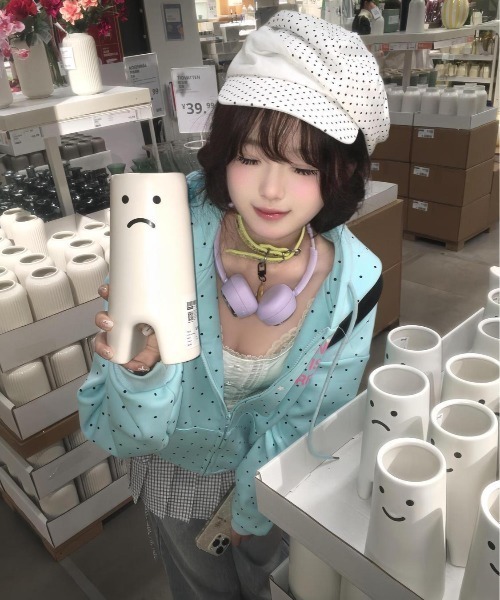 ViViDAY パーカー ドット柄ロゴジップパーカー レディース : ZOZOTOWN