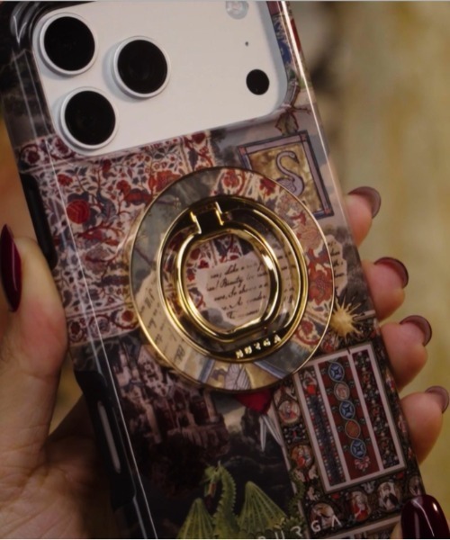 BURGA MagSafe対応 スマホリング スマホスタンド リングホルダー 落下