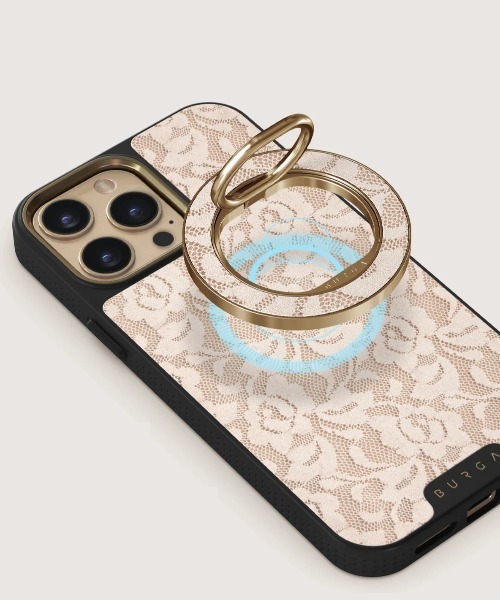 BURGA MagSafe対応 スマホリング スマホスタンド リングホルダー 落下