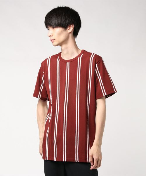 Tシャツ Tシャツ ジャガードストライプtシャツss Zozotown Paypayモール店 通販 Paypayモール