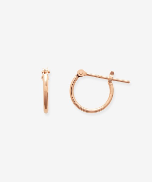 ESTELLE（エステール） ピアス K18 ピンクゴールド フープピアス(S