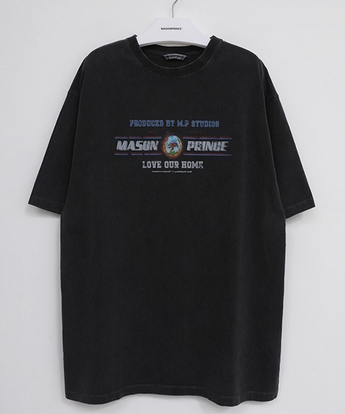 MASONPRINCE tシャツ 「MASONPRINCE」Oversized logo print
