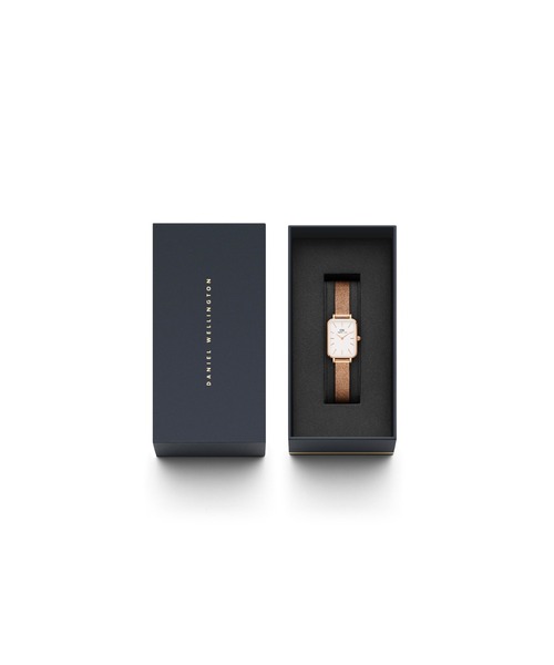 Daniel Wellington 腕時計 QUADRO PRESSED MESH- MELROSE