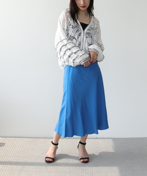 Three Four Time スカート 「接触冷感」キュプラマーメイド