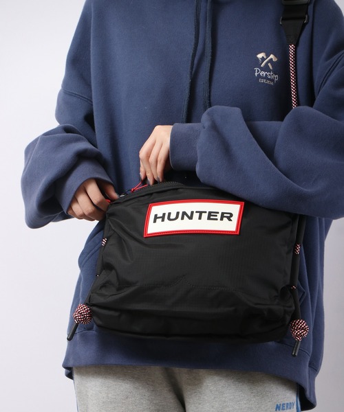 人気★HUNTER トラベル リップストップ サコッシュ ユニセックス HUNTER ショルダーバッグ トラベル リップストップサコッシュ