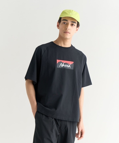NANGA（ナンガ） tシャツ ECO HYBRID BOX LOGO LOOSE FIT TEE / エコ