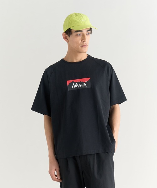 NANGA（ナンガ） tシャツ ECO HYBRID BOX LOGO LOOSE FIT TEE / エコ