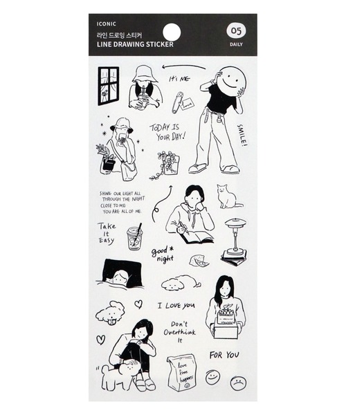 MARK'S（マークス） ステッカー アイコニック ラインドローイング