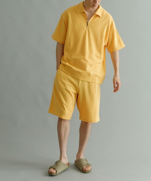 24SS PHEENY フレンチテリーハーフジッププルオーバー PHEENY フィーニー French terry hard zip P/O フレンチテリー