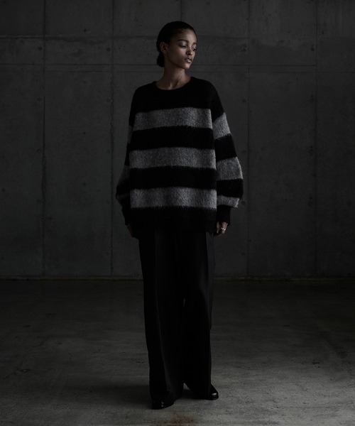 CALLNE セーター ニット Mohairmix Crewneck Knit / モヘア混クルー