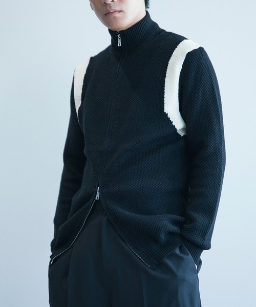 aimoha（アイモハ） カーディガン aimoha men バイカラーカーディガン