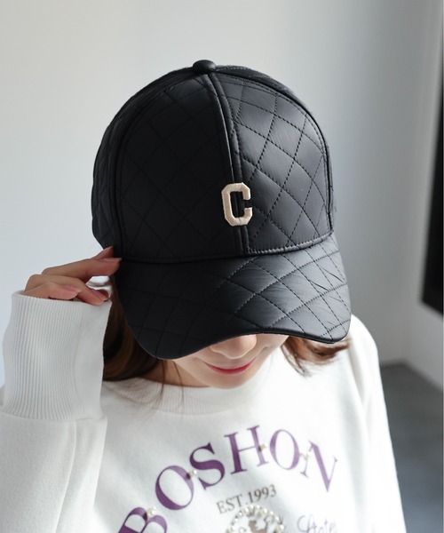 LACーVERT キャップ 帽子 キルティングCキャップ レディース