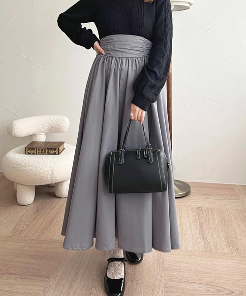 apres jour（アプレジュール） スカート バックリボンハイウエスト