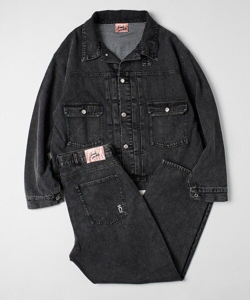 セットアップ 限定展開 I Need You Baby/アイニーヂューベイべー Trucker Jacket/Wide Pants Matching 限定展開 Need You Baby/アイニーヂューベイべー Trucker Jacket/Wide Pants Matching FREAKS