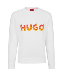 HUGO トレーナー スウェット パフファイヤーHUGOロゴ コットン