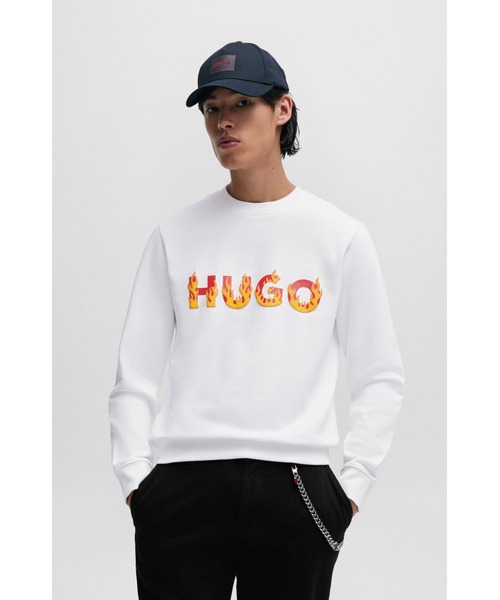 HUGO コットンテリー フーディ パフファイヤーロゴ HUGO（ヒューゴ）の「パフファイヤーHUGOロゴ コットンテリー