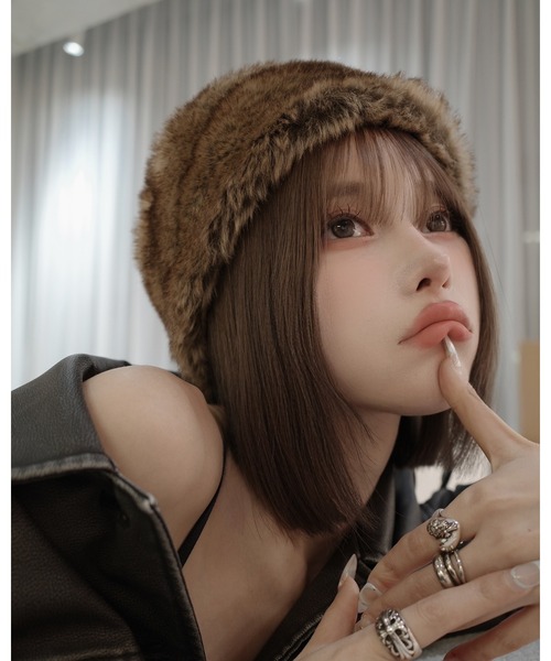 Darich 帽子 ハット ロシアンファーハット レディース