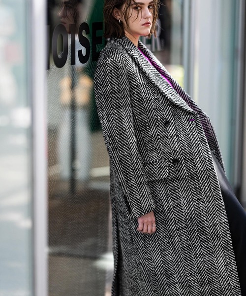 NOISE MAKER」 チェスターコート 34 ブラック レディース チェスター