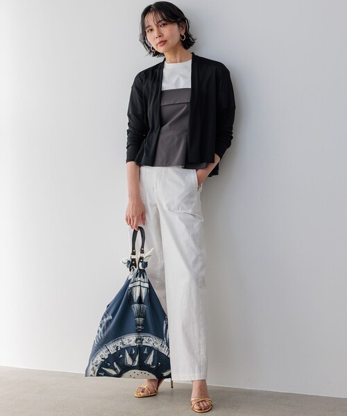 23区【Oggi4月号掲載/洗える】スラブツイルストレッチ ベイカー パンツ 23区｜【Oggi4月号掲載/洗える】スラブツイルストレッチ