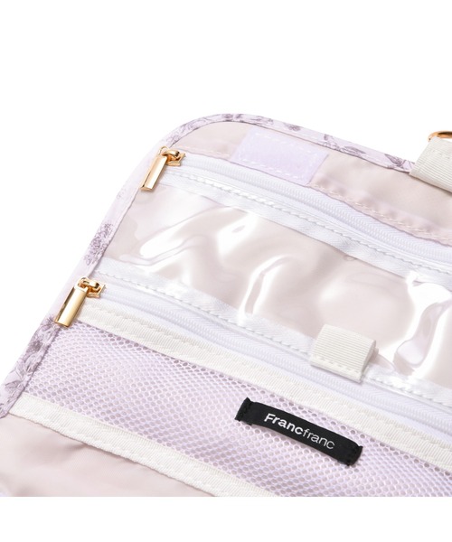 大人気商品!!! 【PINK】 ★ハンガー付き ポーチ★ Francfranc 旅行 クラシックフラワー ハンギングポーチ M