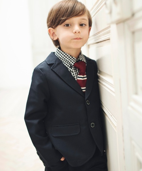 branshes」 「KIDS」テーラードジャケット 130cm ネイビー キッズ  