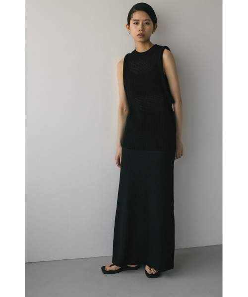 STYLEMIXER タンクトップ ノースリーブ アームクッションニット
