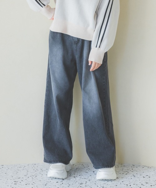 repipi armario パンツ ホックデニムワイドパンツ キッズ 子供服