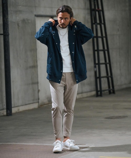 wjk reluxe tシャツ mlt4792-high gauge double knit mock neck cut