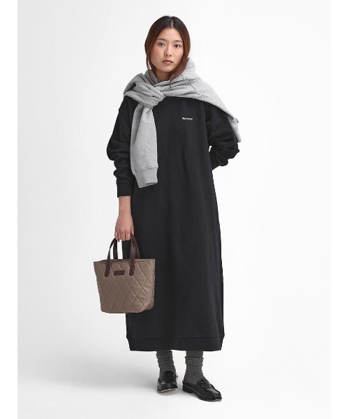 Barbour ワンピース Bede マキシレングス スウェット レディース 