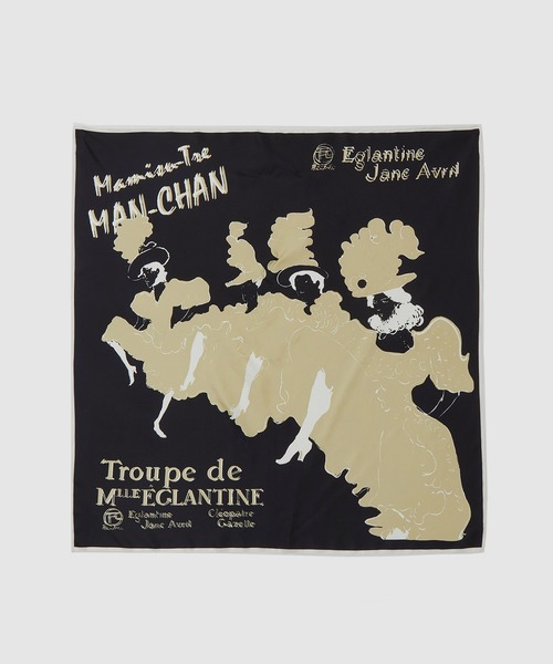 ROPE'（ロペ） スカーフ バンダナ ロートレックグラフィカルシルク