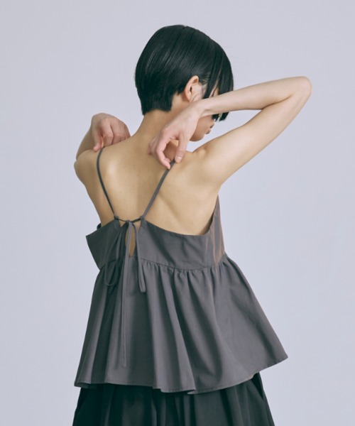 ブラウス シャツ Gathered Layered Camisole レディース
