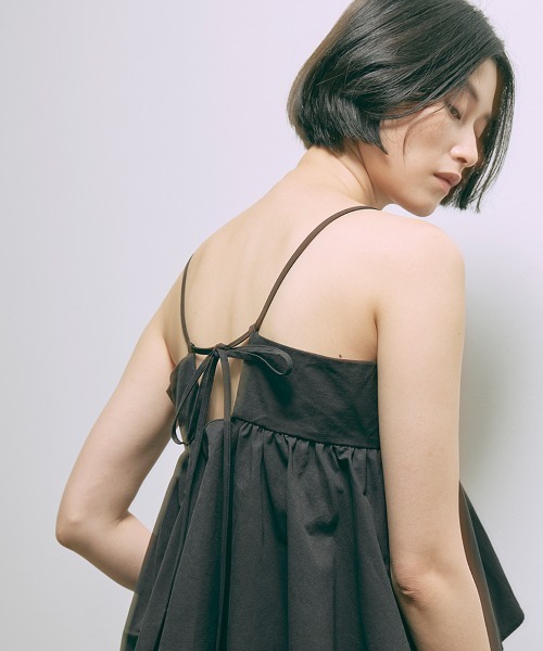 EN NEUME ブラウス シャツ Gathered Layered Camisole / ギャザー 