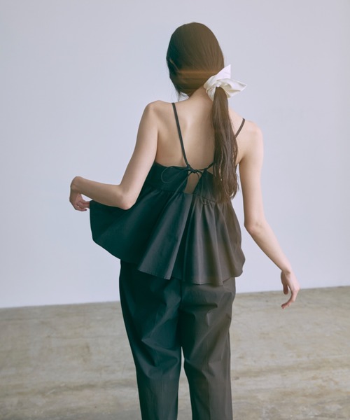 EN NEUME ブラウス シャツ Gathered Layered Camisole / ギャザー 