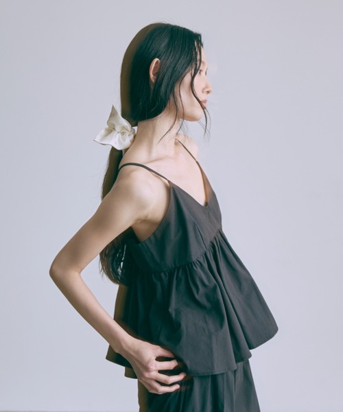 EN NEUME ブラウス シャツ Gathered Layered Camisole / ギャザー 