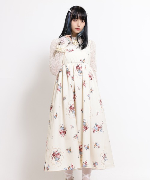MILK チェリーローズ ワンピース ジャンパースカート tulle vol.6 掲載 - MILK-ミルク- 公式サイト