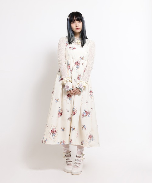 MILK チェリーローズ ワンピース ジャンパースカート tulle vol.6 掲載 - MILK-ミルク- 公式サイト