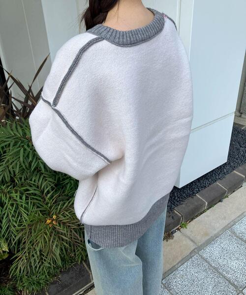 KBF（ケービーエフ） ニット セーター SACHIPOWDERリバーシブルニット