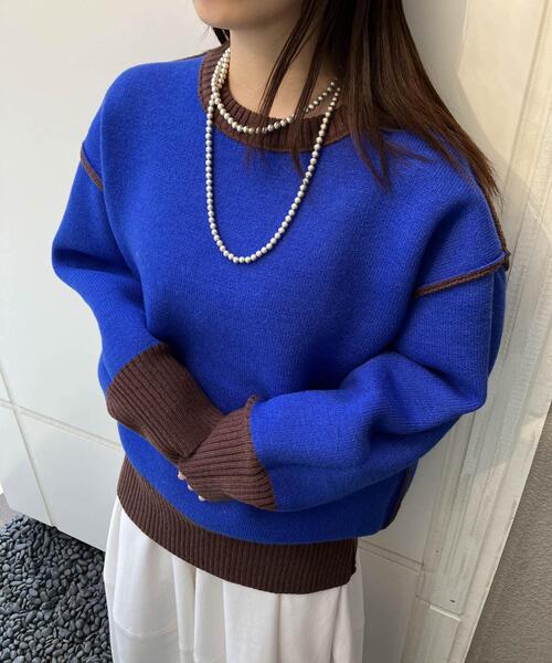 KBF（ケービーエフ） ニット セーター SACHIPOWDERリバーシブルニット