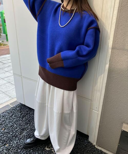 KBF（ケービーエフ） ニット セーター SACHIPOWDERリバーシブルニット