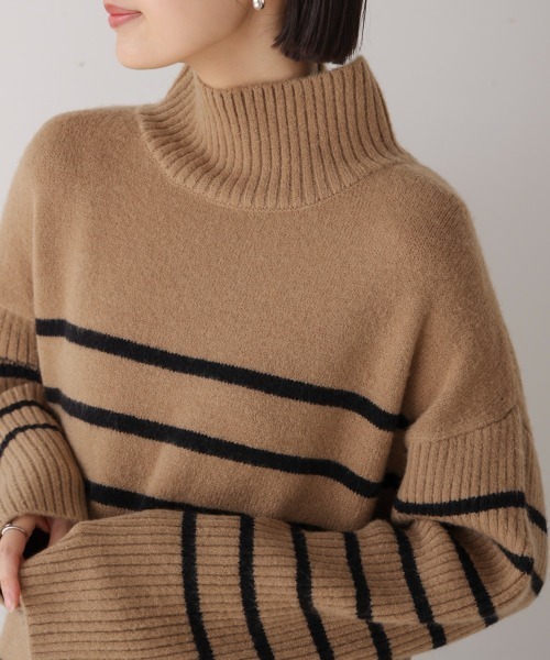 Bou Jeloud（ブージュルード） ワンピース ハイネックIラインニット