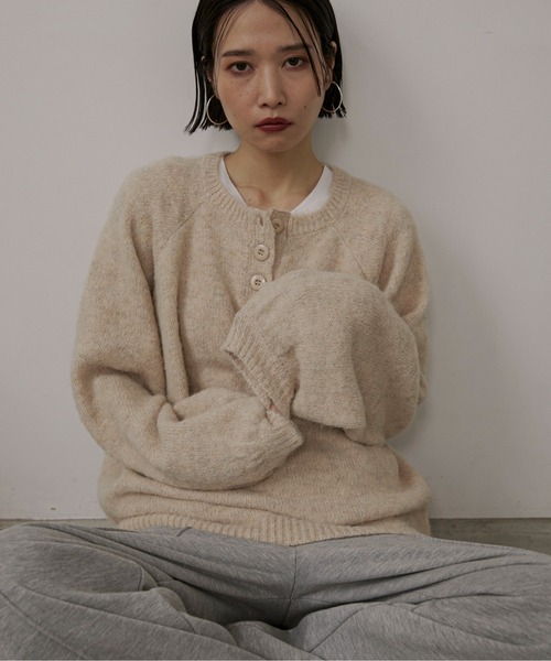 feepur ニット セーター 「ハンドウォッシャブル」ウール混起毛