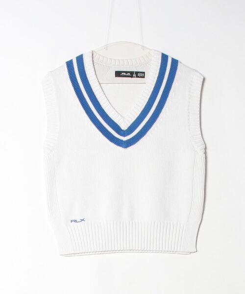 POLO GOLF ベスト ジレ コットンブレンド クリケット セーター
