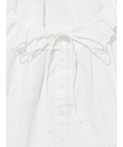 [Levi's] короткий рукав блуза X-SMALL белый женский 